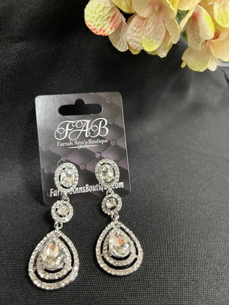 Rhinestone Dangle Earrings