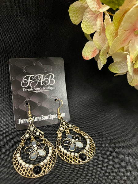 Flower & Beads Dangles