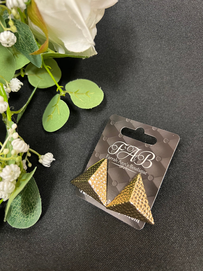 Triangle Large Stud Earrings