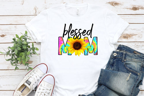 Blessed Mom-White T Shirt