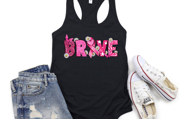 Brave-Black Tank Top