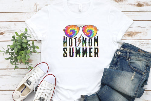 Hot Mom Summer-White T Shirt