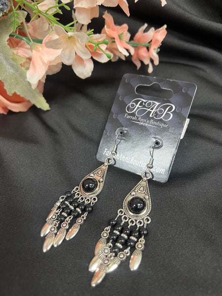 Black Dangle Earrings