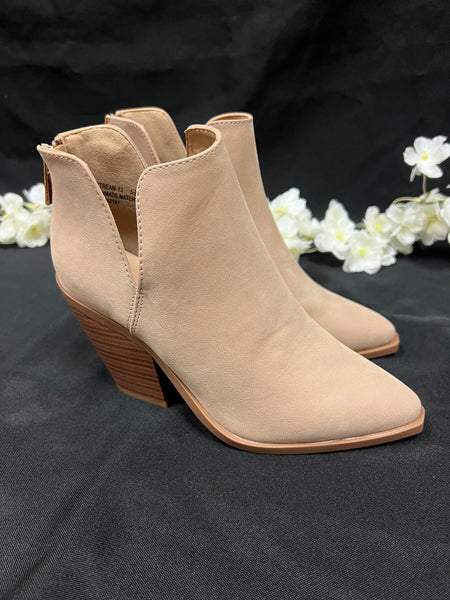 Cutout Bootie-Taupe
