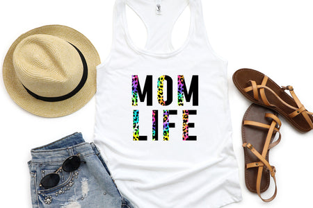 Mom Life-White T Shirt