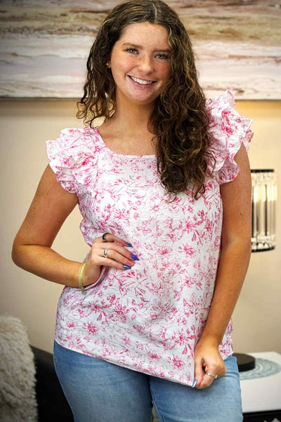 Take A Bow-Pink Floral