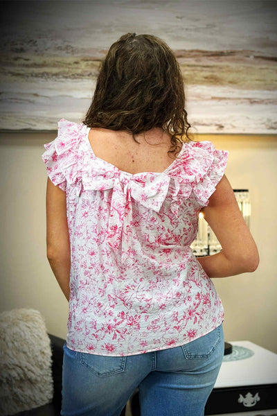 Take A Bow-Pink Floral