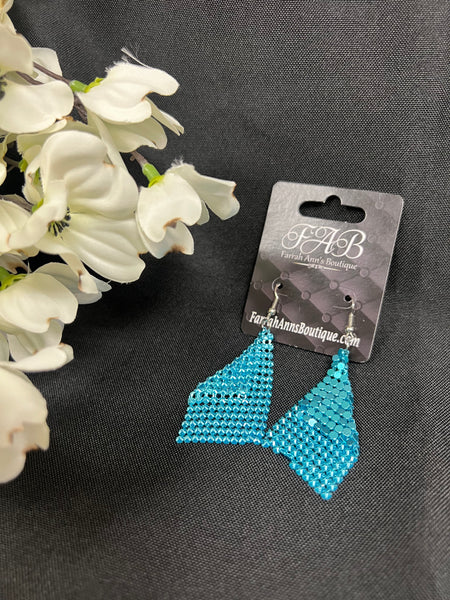 Teal Stone Earrings