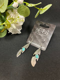 Turquoise Leaf Earrings