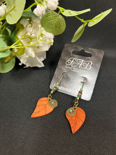 Silver Leaf Earrings