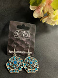 Teal Stone Earrings