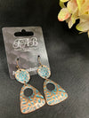 Distressed Coppertone Earrings