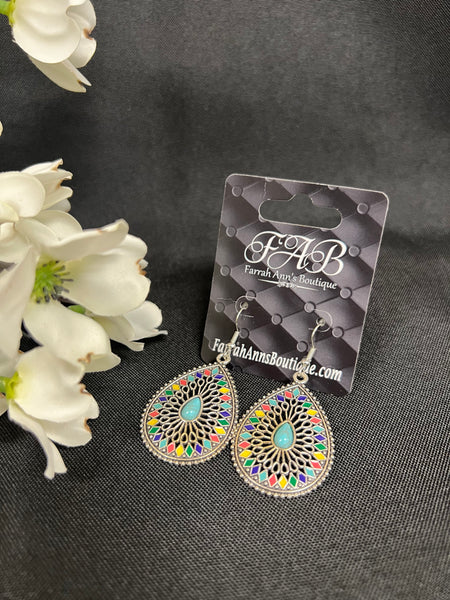 Acrylic Double Dia. Earrings