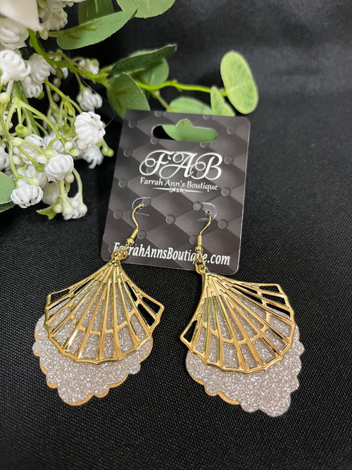 Gold/Glitter Earrings