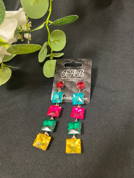 Multi. Color Dangle Earrings