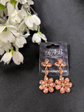 Rose Gold Flower Earrings