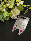 Purple Teardrop Earrings