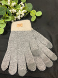 Knit Touchscreen Gloves- Gray