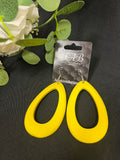 Yellow Teardrop Earrings