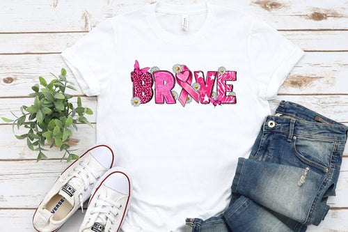 Brave-White T Shirt