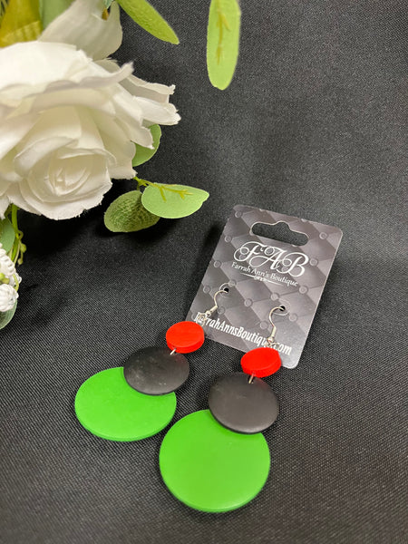 Leather Cut-Out Earrings