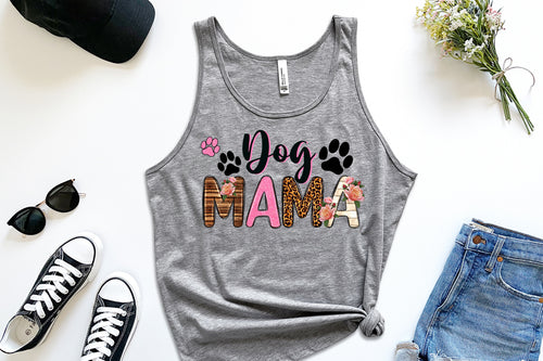 Dog Mama Gray Tank