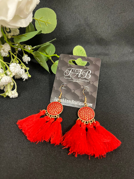 Leather Cut-Out Earrings