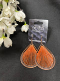 Rust Teardrop Earrings