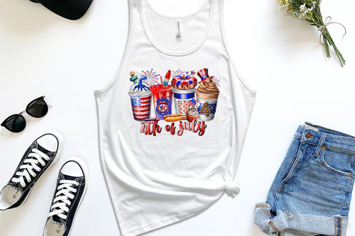 Fourth of July Foods-White Tank