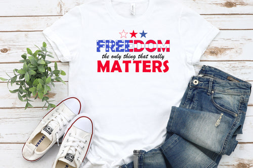 Freedom Matters-White T Shirt