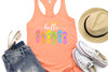 Hello Summer Light Orange Tank Top