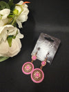Pink Floral Earrings