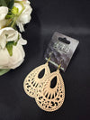 Wooden Earrings-Beige