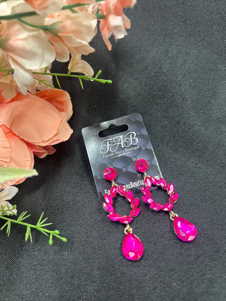 Blue Flower Stud Earrings