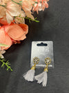 Gray Tassel Earrings