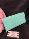 Mint Green Double Zipper Wallet