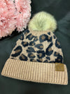 Brown Leopard Beanie