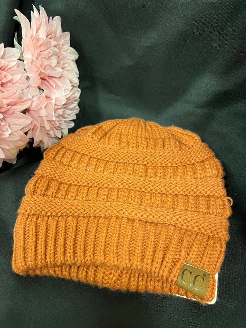 Rust Knit Beanie