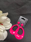 Hot Pink Drop Earrings