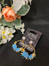 Blue Floral Earrings