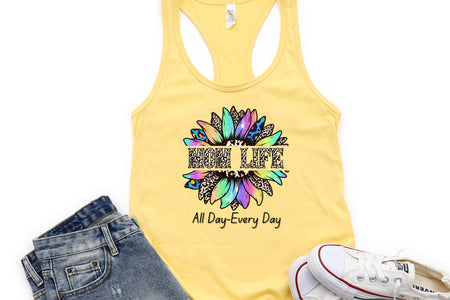 Nurse Life Leopard-White Tank Top