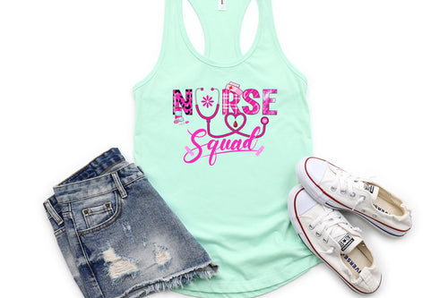 Nurse Squad-Mint Tank