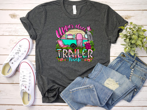 Trailer Trash-Heather Charcoal T Shirt