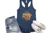 USA Flower Navy Tank Top