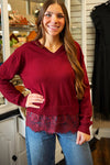 Laid Back Luxe - Burgundy