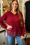 Laid Back Luxe - Burgundy