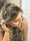 Snake Print Headband-Beige