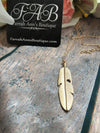 Leaf Necklace-Gold Tone