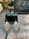 Filigree Earrings-Dark Silver/Gold